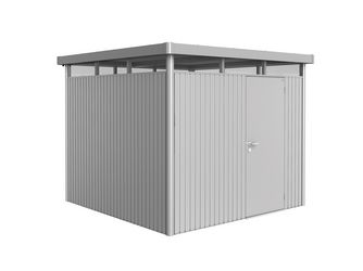 Gerätehaus HighLine Gr. H4 silber- metallic, Standardtür 2750x2750x2220mm