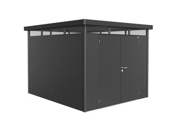 Gerätehaus HighLine Gr. H5 dunkelgrau- metallic, Doppeltür 2750x3150x2220mm