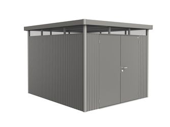 Gerätehaus HighLine Gr. H5 quarzgrau- metallic mit Doppeltür 2750x3150x2220mm