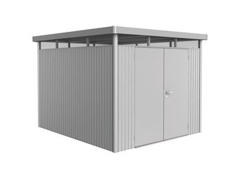 Gerätehaus HighLine Gr. H5 silber- metallic, Doppeltür 2750x3150x2220mm