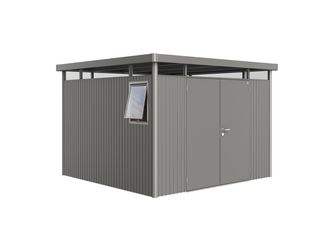 Gerätehaus HighLine Gr. H6 WE quarzgrau- metallic mit Doppeltür 2931x2931x2210mm