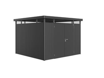 Gerätehaus HighLine Gr. H6 dunkelgrau- metallic, Doppeltür 3143x3143x2210mm