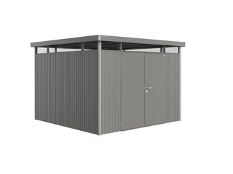 Gerätehaus HighLine Gr. H6 quarzgrau- metallic, Doppeltür 3143x3143x2210mm