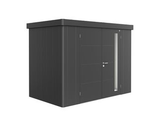 Gerätehaus Neo 1C Doppeltüre, dunkelgrau- metallic 2920x1800x2220mm