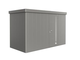 Gerätehaus Neo 1D Standardtüre, quarzgrau- metallic 3480x1800x2220mm