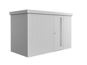 Gerätehaus Neo 1D Standardtüre, silber- metallic 3480x1800x2220mm