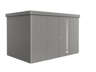 Gerätehaus Neo 2D Doppeltüre, quarzgrau- metallic 3480x2360x2220mm