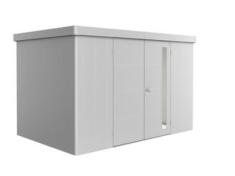 Gerätehaus Neo 2D Doppeltüre, silber- metallic 3480x2360x2220mm