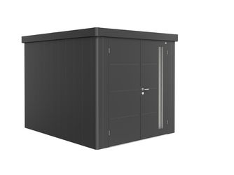 Gerätehaus Neo 3B Doppeltüre, dunkelgrau- metallic 2360x2920x2220mm