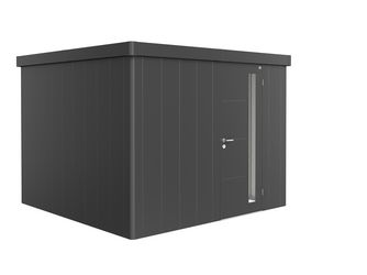 Gerätehaus Neo 3C Standardtüre, dunkelgrau- metallic 2920x2920x2220mm
