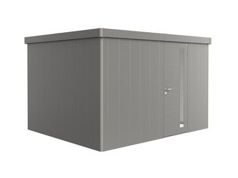Gerätehaus Neo 3D Standardtüre, quarzgrau- metallic 3480x2920x2220mm