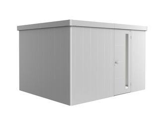 Gerätehaus Neo 3D Standardtüre, silber- metallic 3480x2920x2220mm