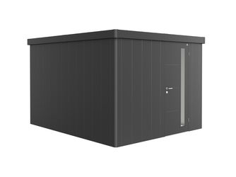Gerätehaus Neo 4C Standardtüre, dunkelgrau- metallic 2920x3480x2220mm
