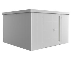Gerätehaus Neo 4D Doppeltüre, silber- metallic 3480x3480x2220mm
