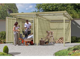 Gerätehaus Stockholm Kiefer 408x254x225cm