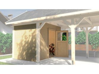 GeräteraumLine für LH-Carport Gr.2, natur, 28mm