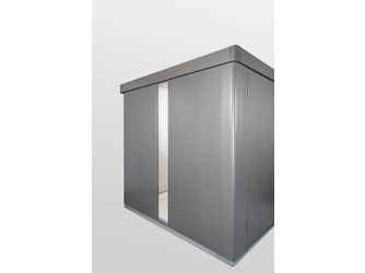 Getöntes Lichtpaneel Gerätehaus Neo, quarzgrau- metallic 320x2070x33mm
