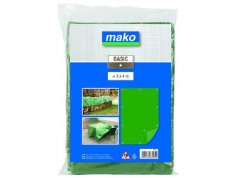 Gewebe-Ösenplane BASIC 3m 4m / grün, PE-beschichtetes Gewebe