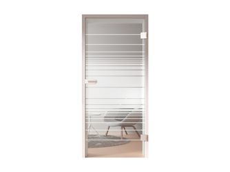 Ganzglastür Klar Horizo "GLASWORK 90"