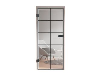 Ganzglastür Klar Loft 10 Felder "GLASWORK 90"