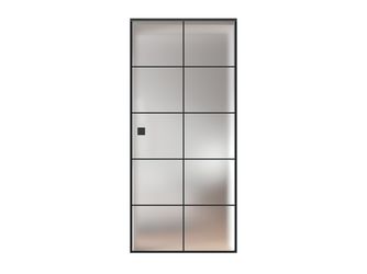 Glasschiebetür Satiniert Loft 10 Felder "GLASWORK 180"