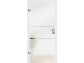 Ganzglastür Atos - Streifen klar