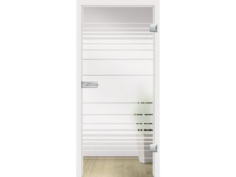 Ganzglastür Struktura Typ 8 - Motiv matt