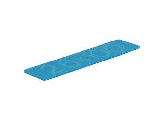 Glasklötze 2x26x100mm 1000 Stück Blau