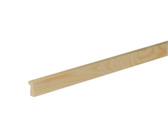 Glasleiste G.1 Falz 5 x 17 mm 15 x 22 mm Fichte/Kiefer astrein roh 240 cm