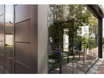 Glasschiebewände Lounge Small Schwarz