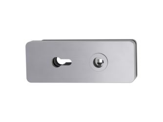 Glasschlosskasten GATE Profilzylinder L/R Magnet Edelstahl-Optik ma.