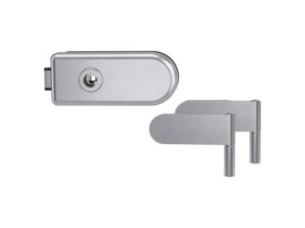 Glastürbeschlag-Set (Schlosskasten + Bänder) "CLASSICO"