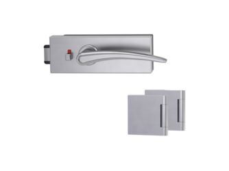 Glastürbeschlagset PURISTO S smart2lock Flüster 3-tlg. Bänder MARISA Samtgrau Glastürbeschlagset PURISTO S smart2lock Flüster 3-tlg. Bänder MARISA Samtgrau