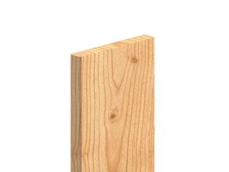 Glattkantprofil kanad. Lärche VEH Top Sichtseite riffelg. / 3 Seiten gehobelt unbehandelt 21x143mm, 3,66m
