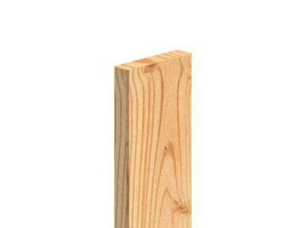 Glattkantprofil kanad. Lärche VEH Top Sichtseite riffelg. / 3 Seiten gehobelt unbehandelt 21x93mm, 5,18m