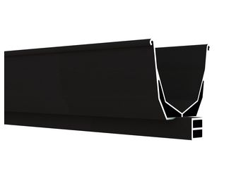 Green-Fence Bepflanzungsrinne 10x10x94cm Aluminium Anthrazit, inkl. Zubehör