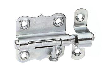 Grendelriegel, m.Knopf, o.Feder, m.Schlaufe, dips., LxB47x46mm Grendelriegel, m.Knopf, o.Feder, m.Schlaufe, dips., LxB47x46mm