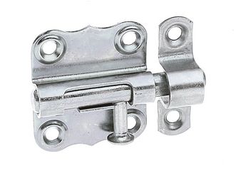 Grendelriegel, m.Knopf, o.Feder, m.Schlaufe, disp., LxB33x35mm Grendelriegel, m.Knopf, o.Feder, m.Schlaufe, disp., LxB33x35mm