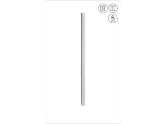 Griffleiste Paar zum Kleben Länge 700mm, Edelstahlfarben