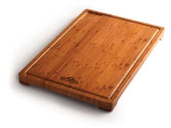 Großes Bambus Schneidebrett (47x30cm) passend für Grills mit gr. Seitentischen