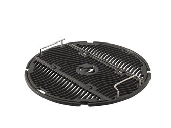 Gusseisen Grillrost mit Klappe für Ø 57cm Holzkohle Kugelgrills