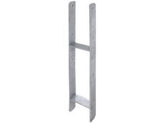 H-Pfostenträger, fvz, zEinbet., lichte Breite 141mm, Gesamthöhe 800mm, Stärke 6mm H-Pfostenträger, fvz, zEinbet., lichte Breite 141mm, Gesamthöhe 800mm, Stärke 6mm