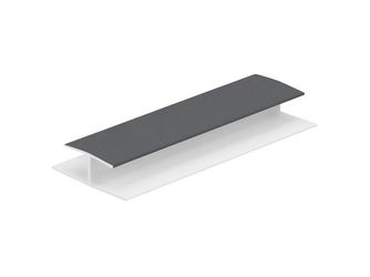 H-Verbindungsprofil 10mm Anthrazit (Folie) 260cm