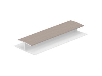 H-Verbindungsprofil 10mm Ceder gealtert (Folie) 260cm