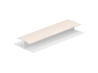 H-Verbindungsprofil 10mm Creme (Folie) 260cm