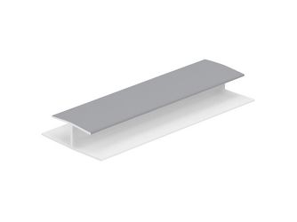 H-Verbindungsprofil 10mm Grau (Folie) 260cm