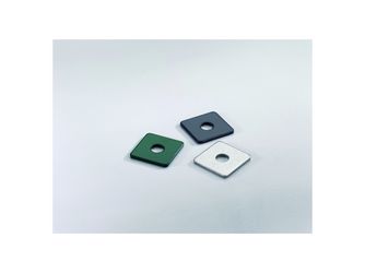 Halteplatte ca. 30x30mm RAL 7016 anthr.
