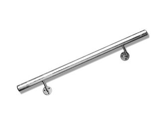 Handlauf Stahlrohr, feuerverzinkt, ⌀ 42mm, L 1000mm, 2 Stützen