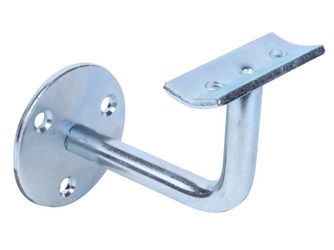 Handlaufstütze, verzinkt, zum Anschrauben, Auflage gewölbt Handlaufstütze, verzinkt, zum Anschrauben, Auflage gewölbt