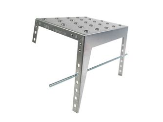 Hangstufe 25 x 36,50cm Stahl verz. ohne Griffmulde Oberfläche gelocht